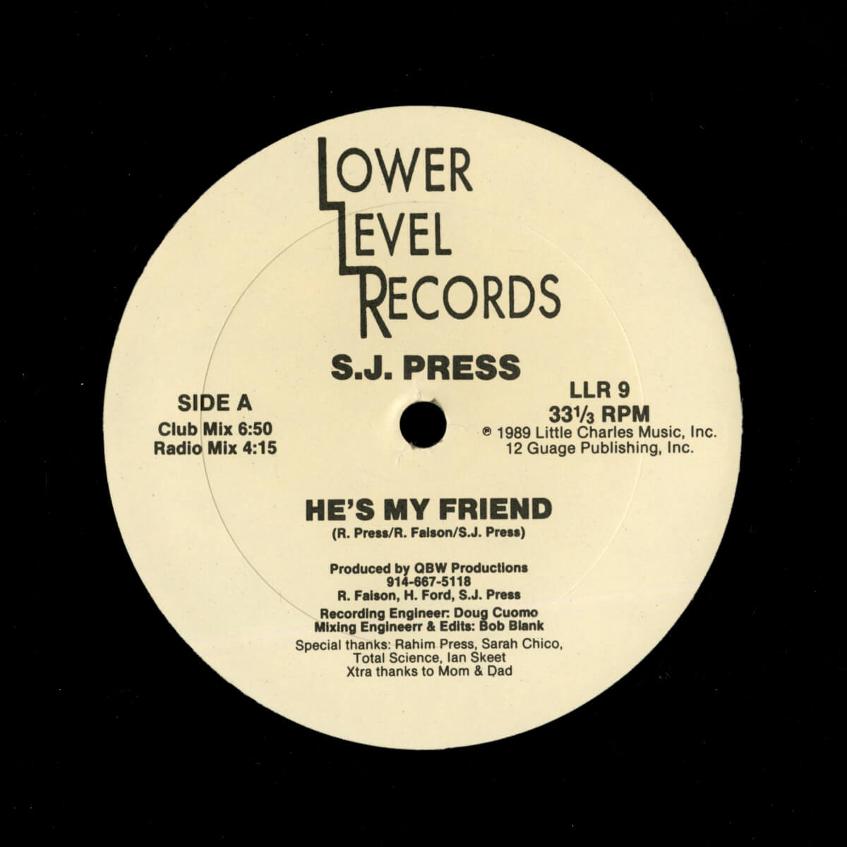 S.J. Press – He's My Friend