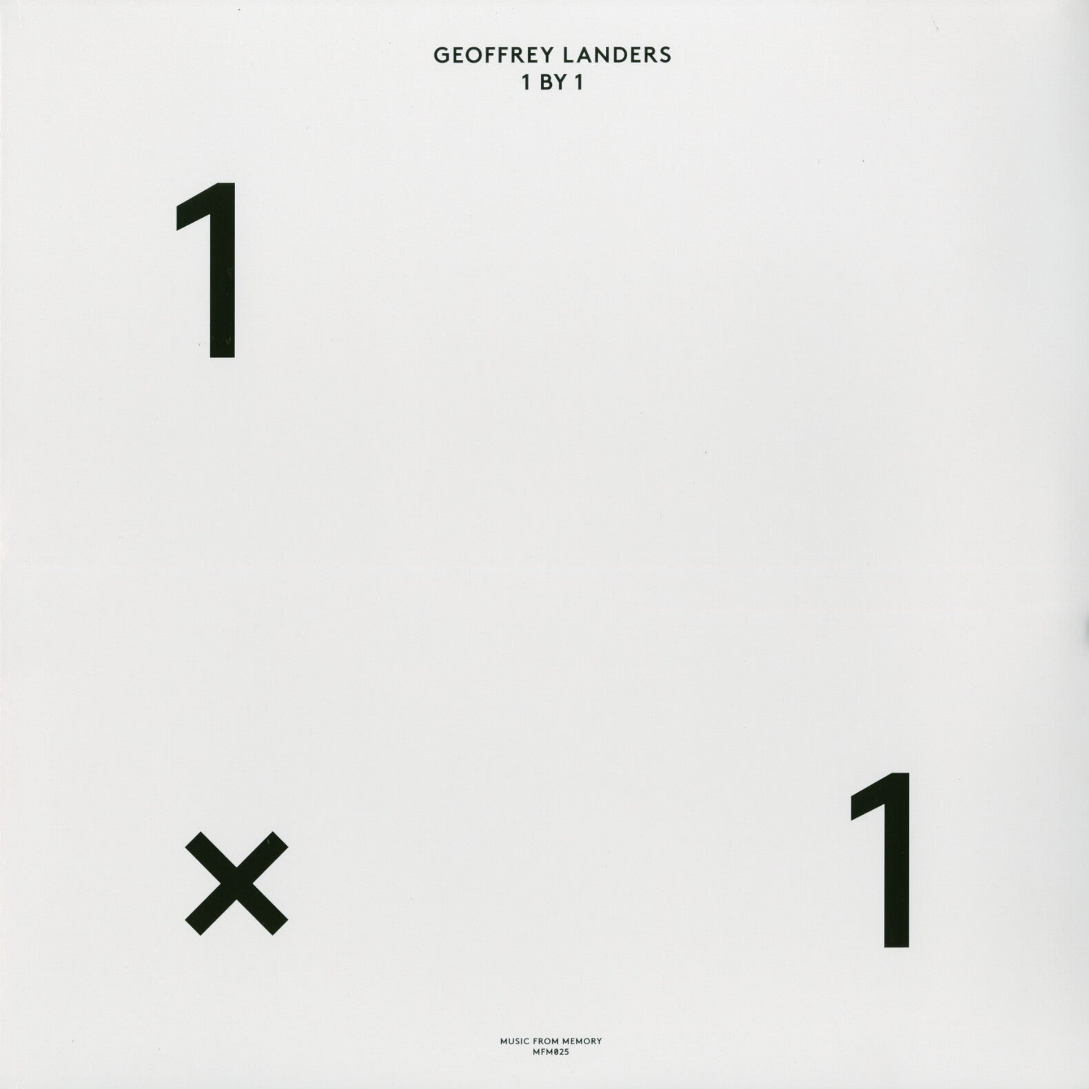 Geoffrey Landers – 1 By 1