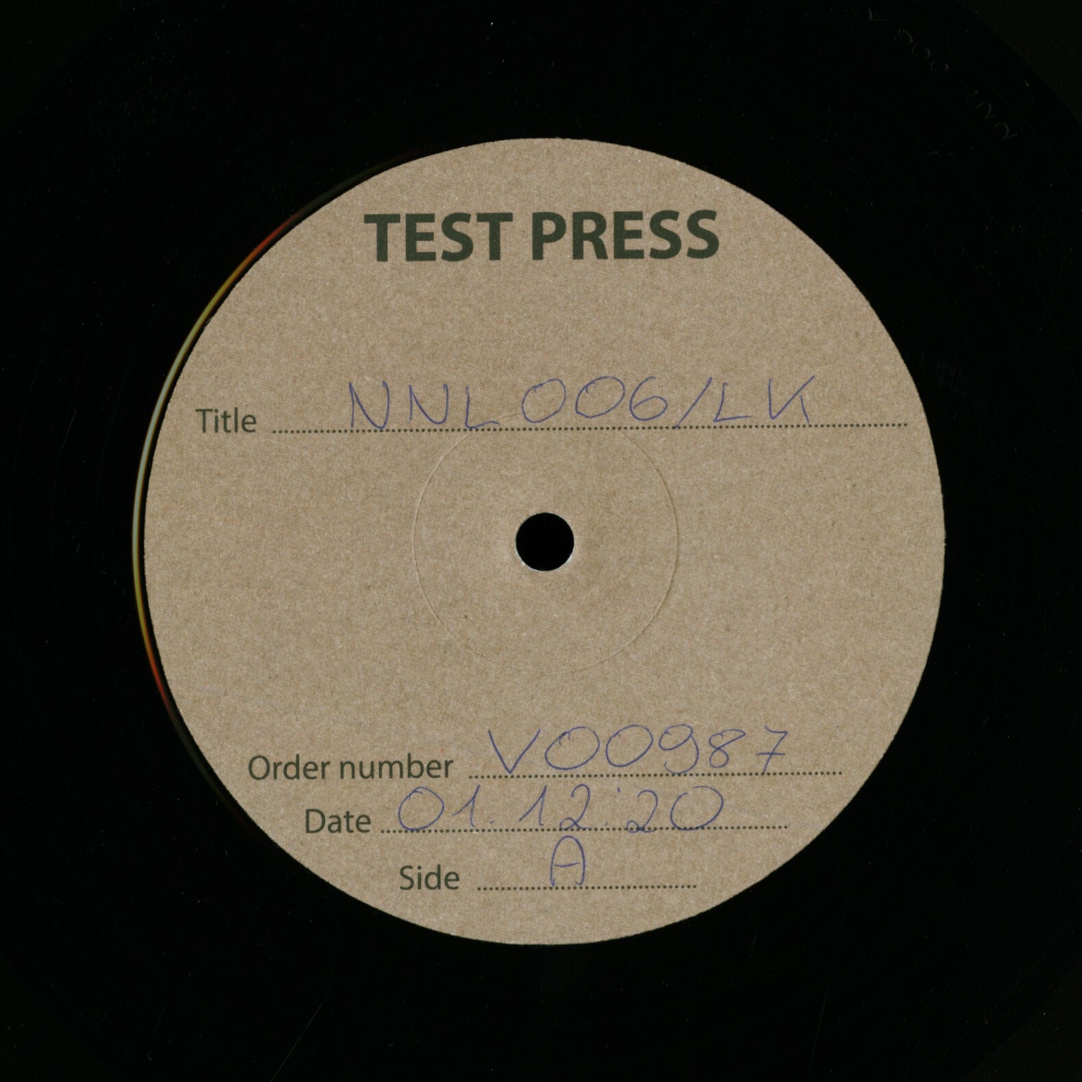 Unknown Artist – Nanel006 (Test Pressing)