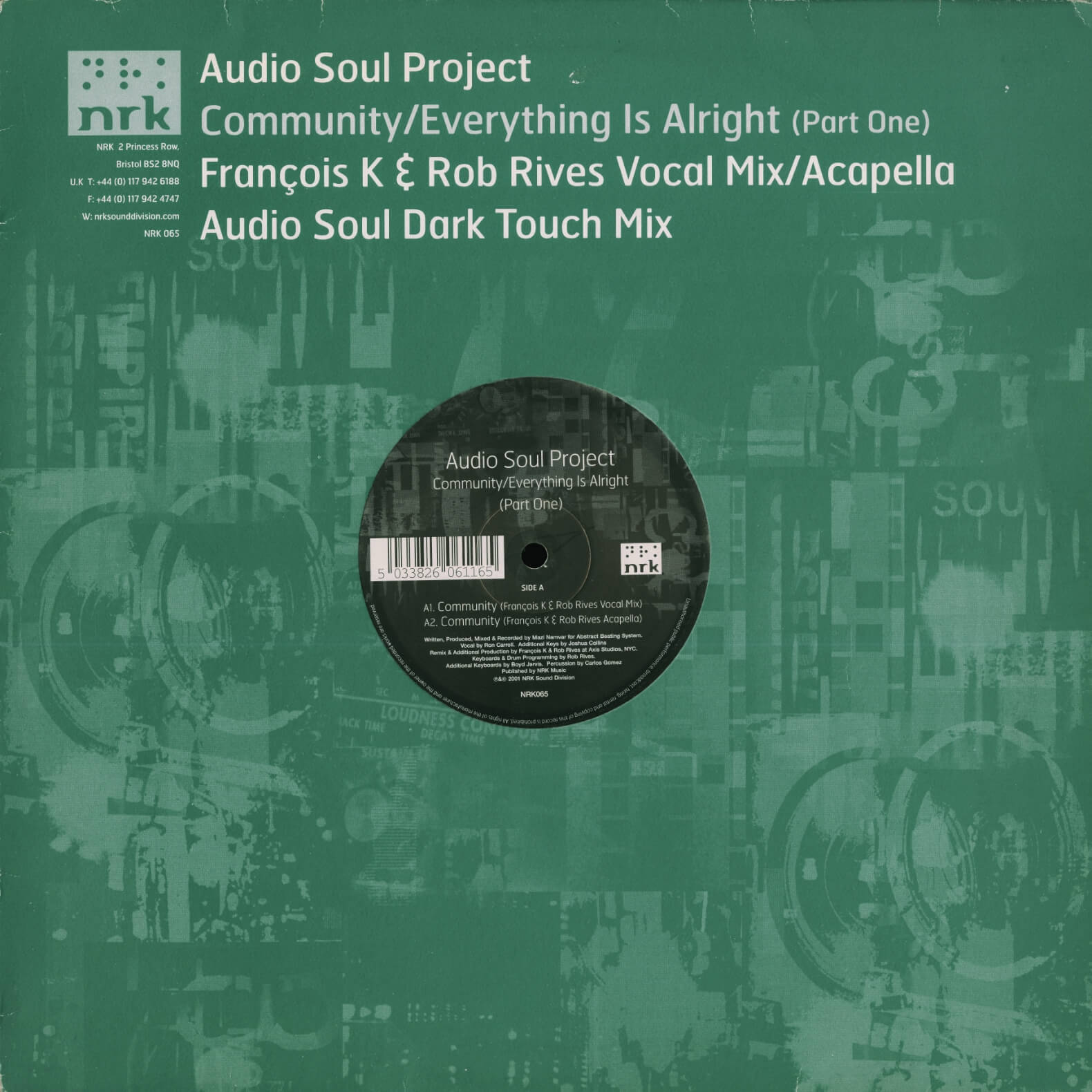 Audio Soul Project – Community / Everything Is Alright (Part One)