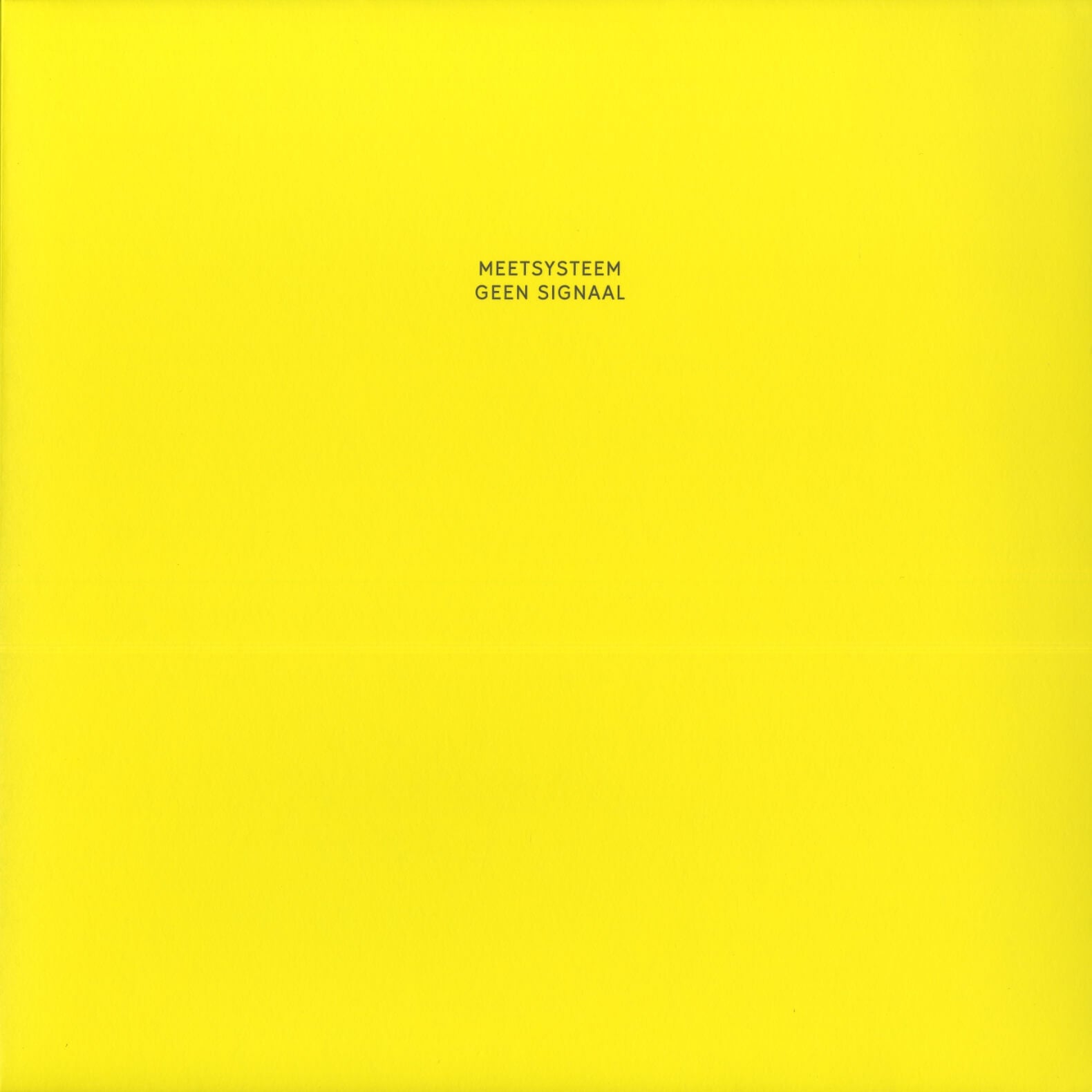 Meetsysteem – Geen Signaal