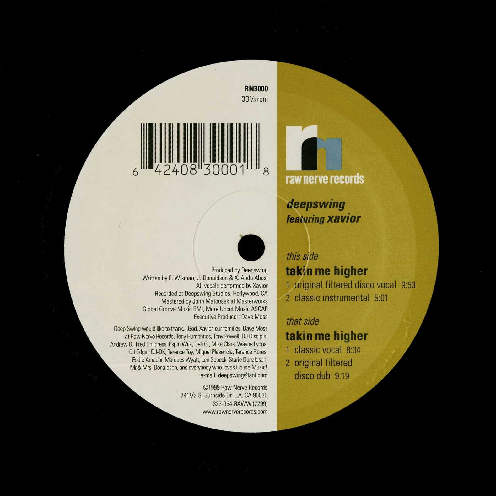 Deepswing Featuring Xavior – Takin' Me Higher