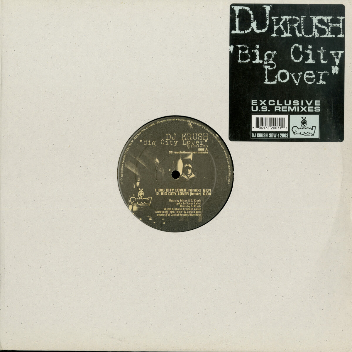 DJ Krush – Big City Lover (Exclusive U.S. Remixes)