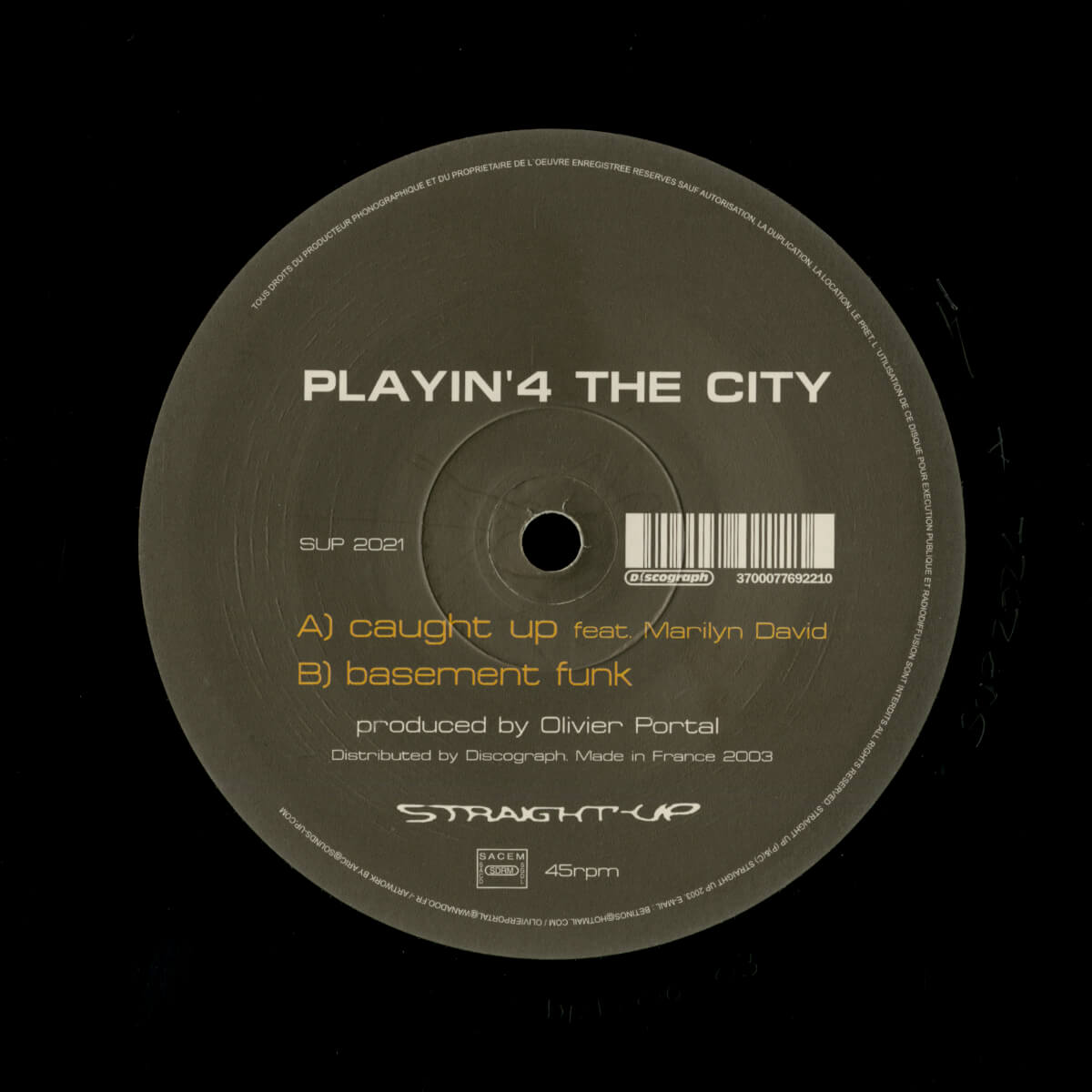 Playin' 4 The City – Caught Up / Basement Funk