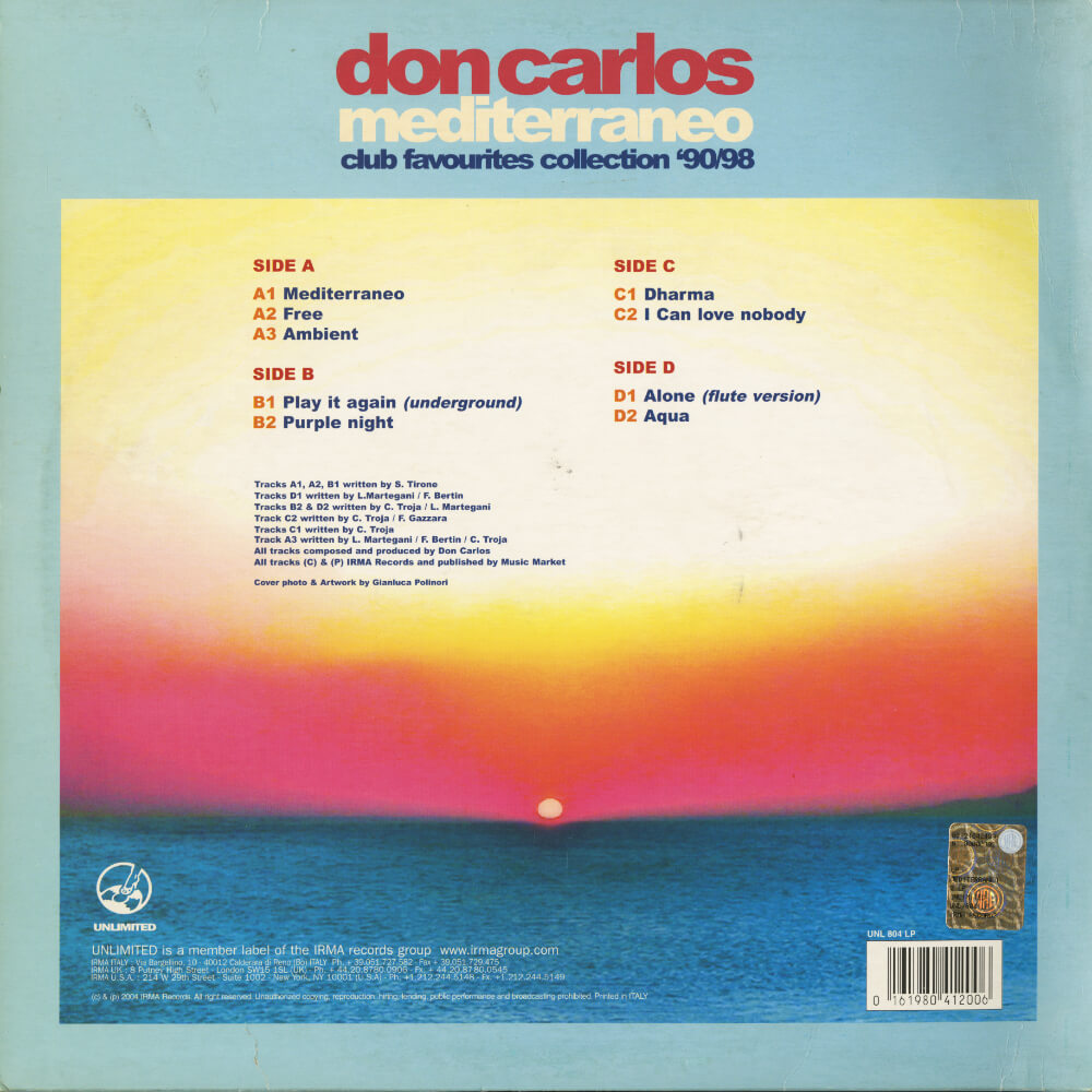 Don Carlos – Mediterraneo - Club Favourites Collection '90/98