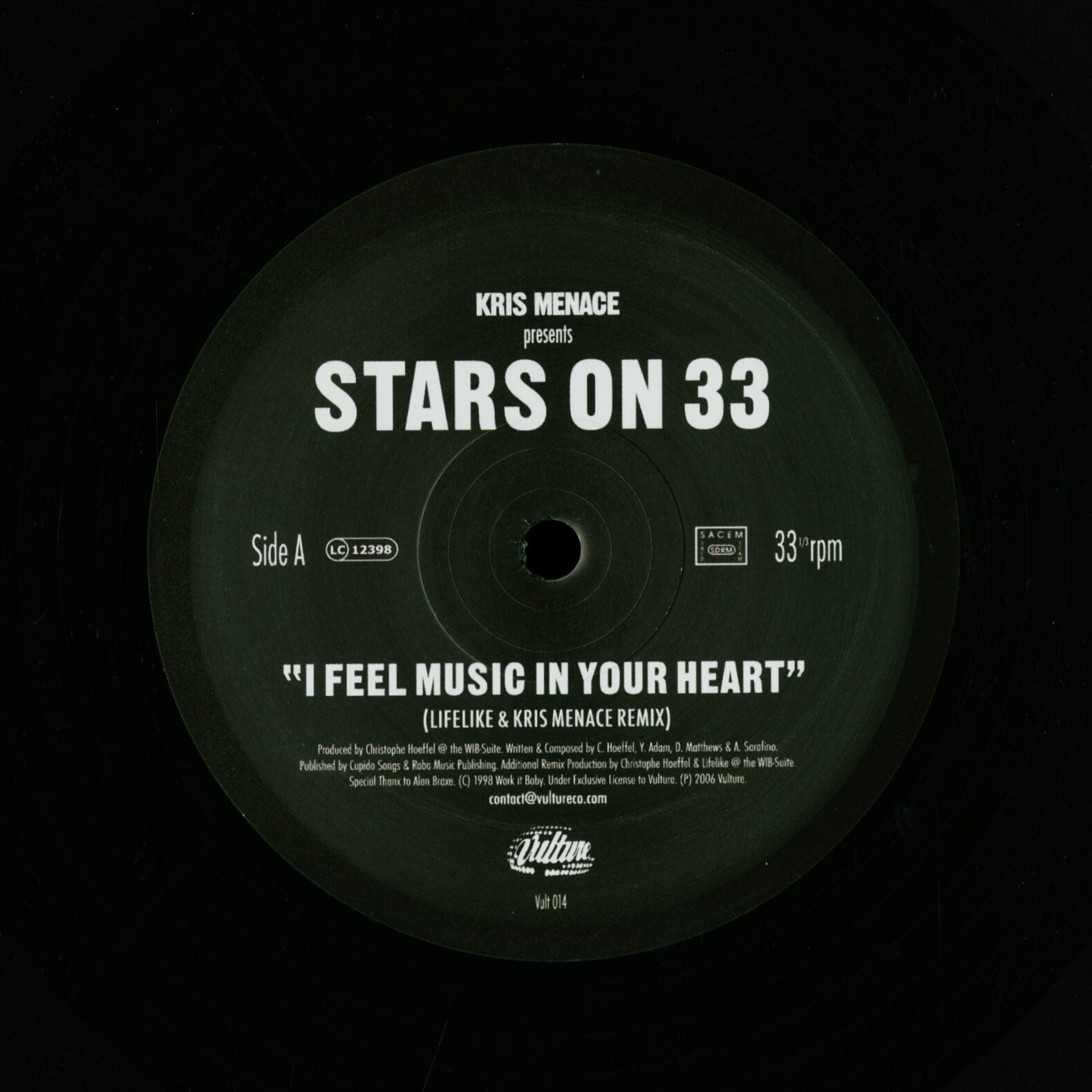 Kris Menace Presents Stars On 33 – I Feel Music In Your Heart