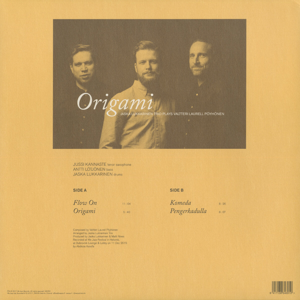 Jaska Lukkarinen Trio – Origami