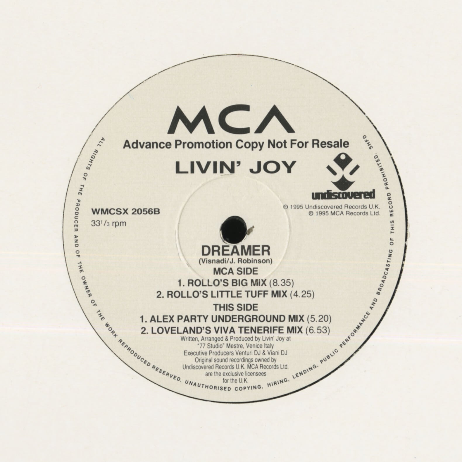 Livin' Joy – Dreamer