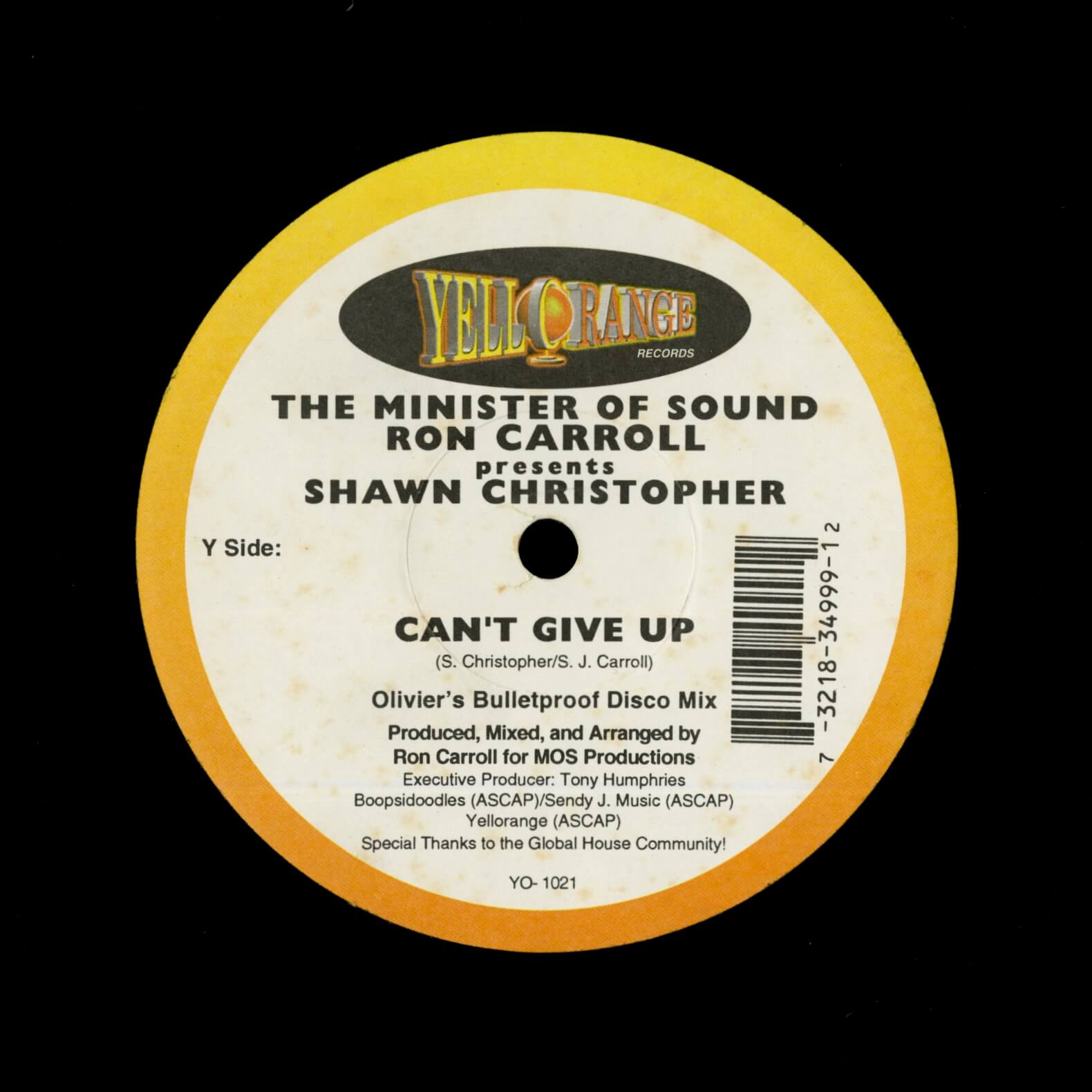 The Minister Of Sound Ron Carrol Presents Shawn Christopher – Can't Give Up