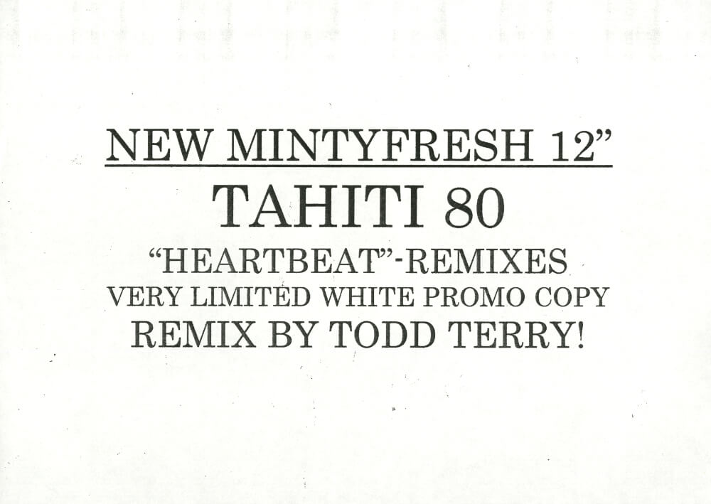 Tahiti 80 – Heartbeat (Todd Terry US Remixes)