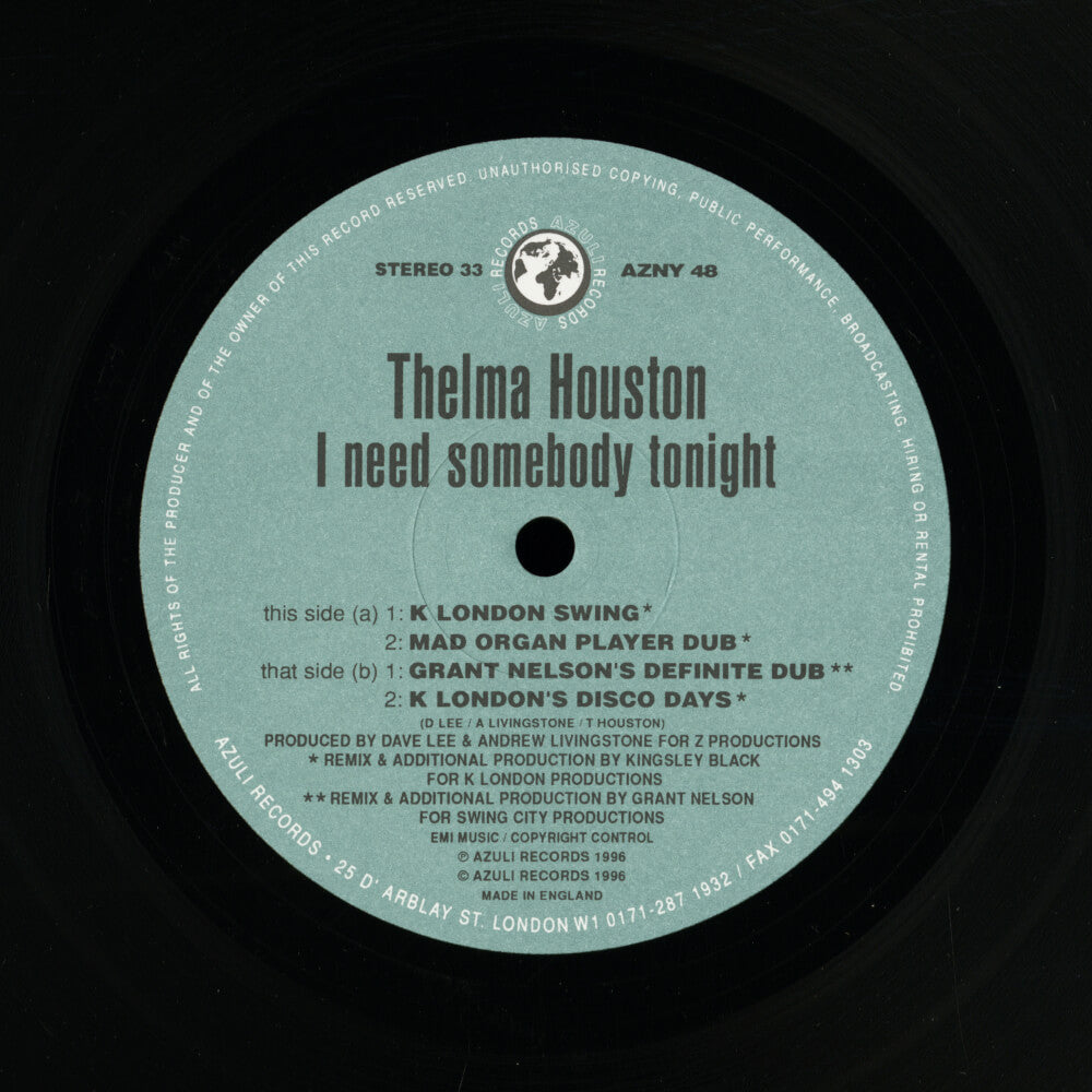 Thelma Houston – I Need Somebody Tonight