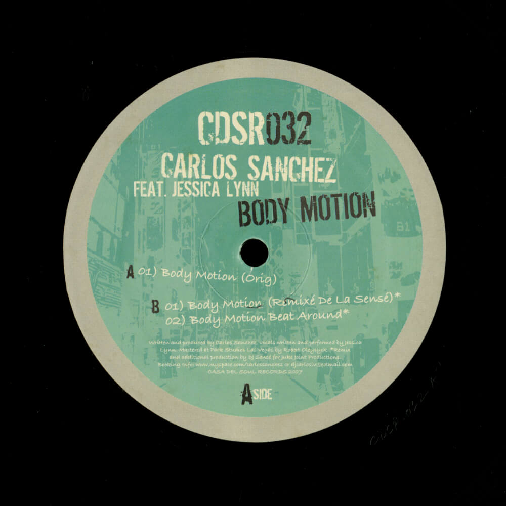 Carlos Sanchez Feat. Jessica Lynn – Body Motion