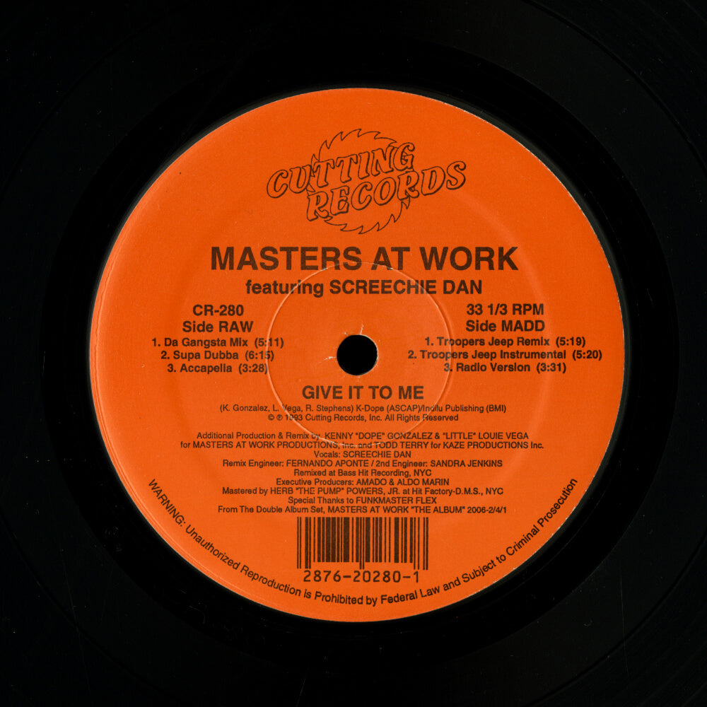 Masters At Work Featuring Screechie Dan – Give It To Me