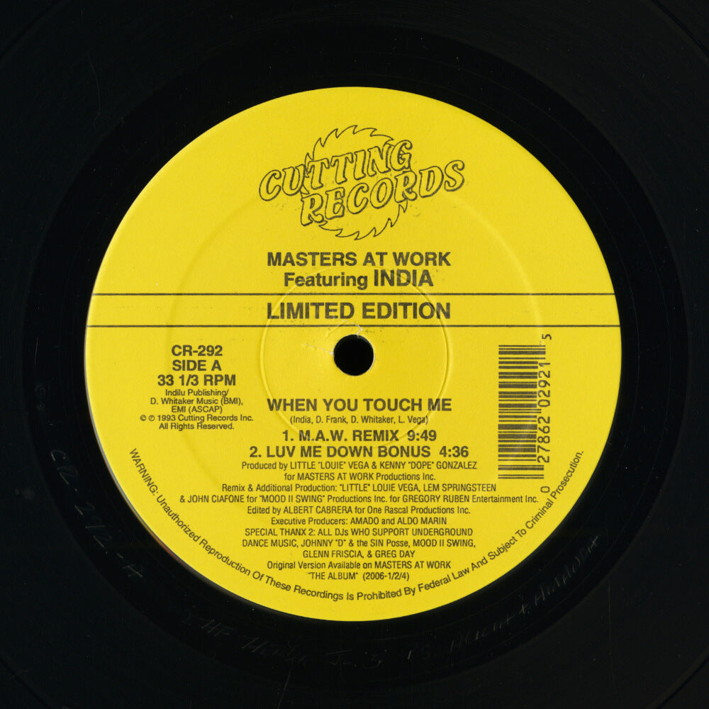 Masters At Work Featuring India – When You Touch Me (Remix)