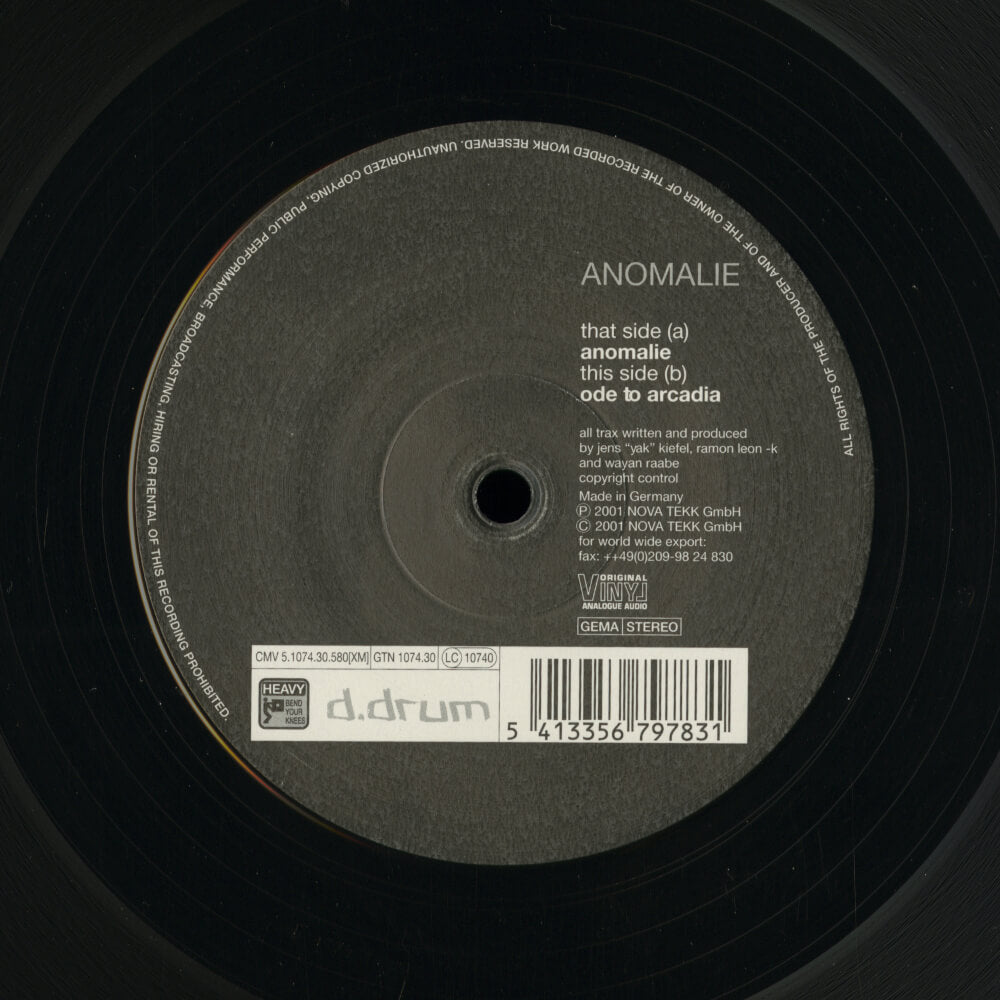 Anomalie – Anomalie / Ode To Arcadia