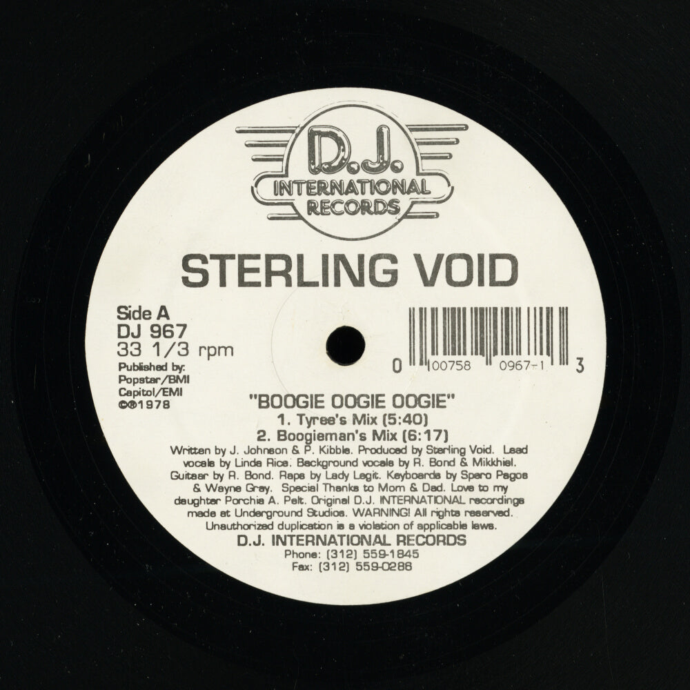 Sterling Void – Boogie Oogie Oogie