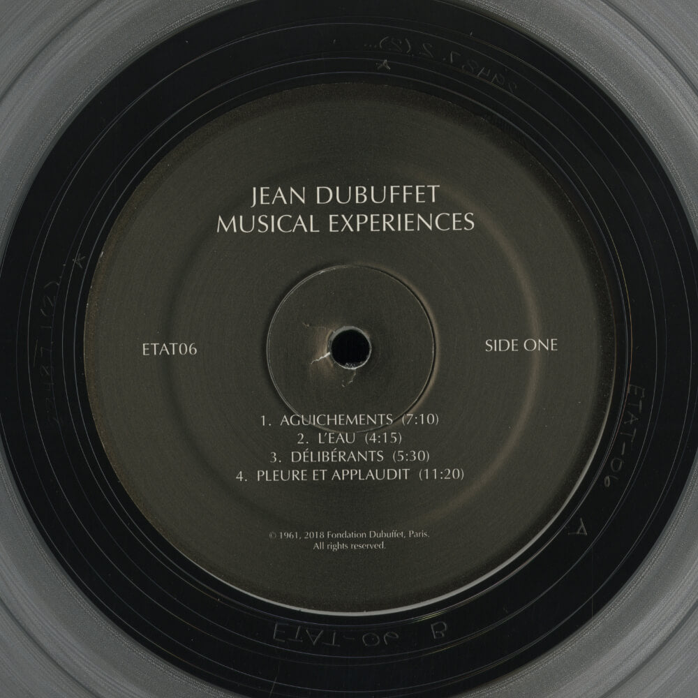 Jean Dubuffet – Musical Experiences (2018 Reissue)