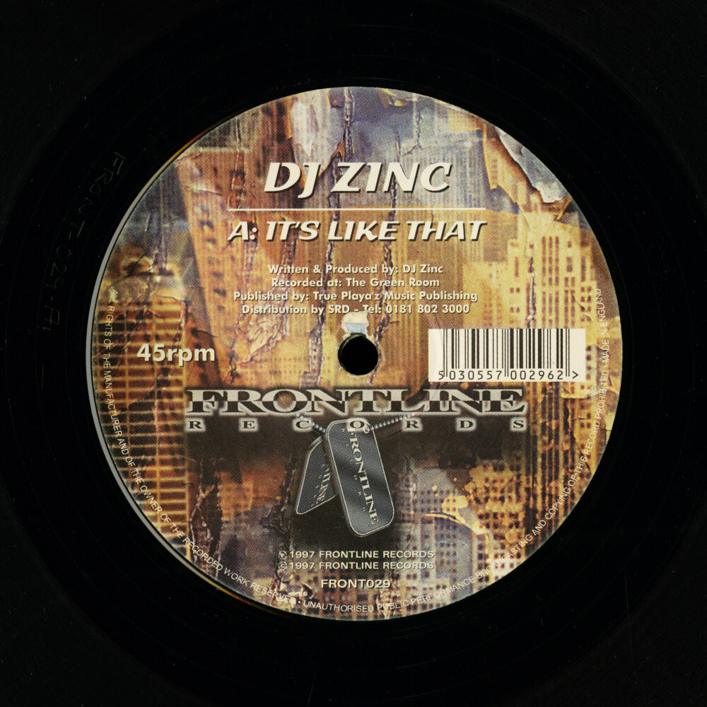 DJ Zinc – It's Like That / Oasis