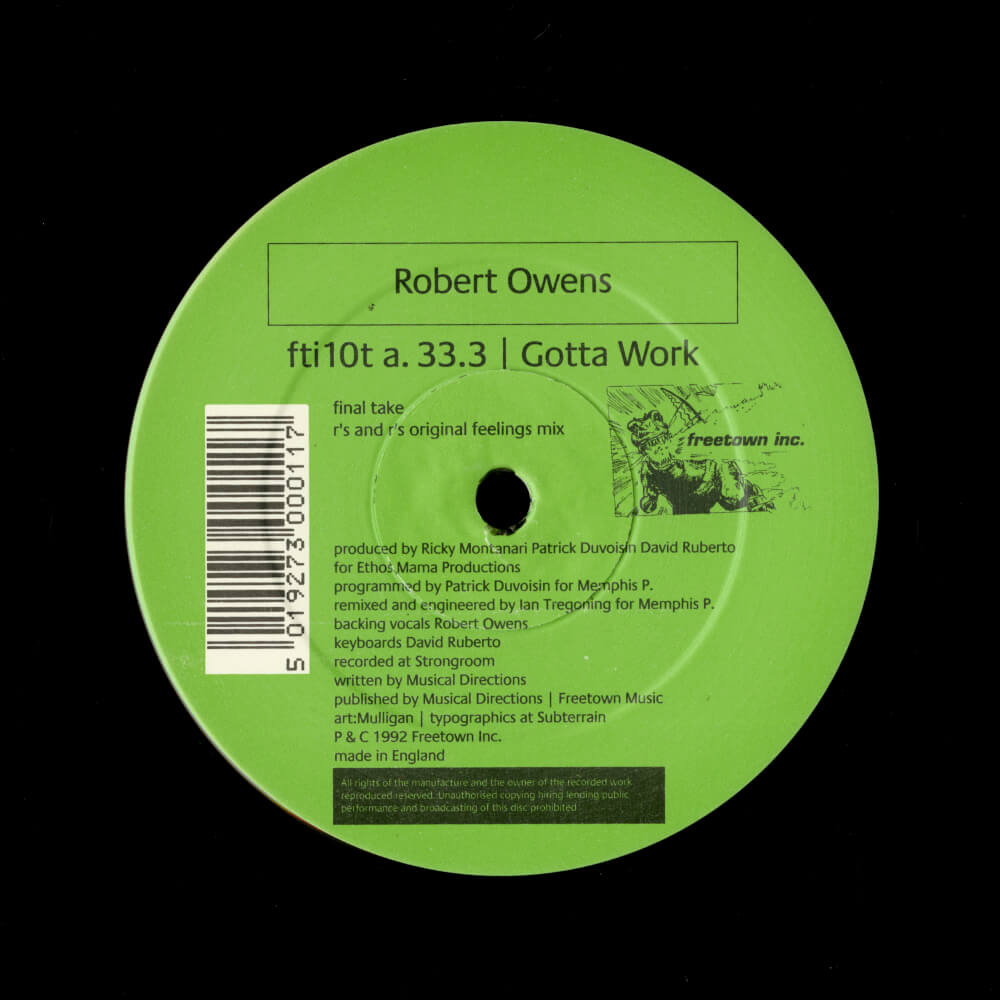 Robert Owens – Gotta Work