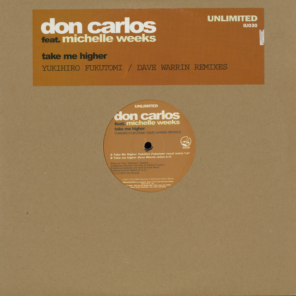 Don Carlos Featuring Michelle Weeks – Take Me Higher