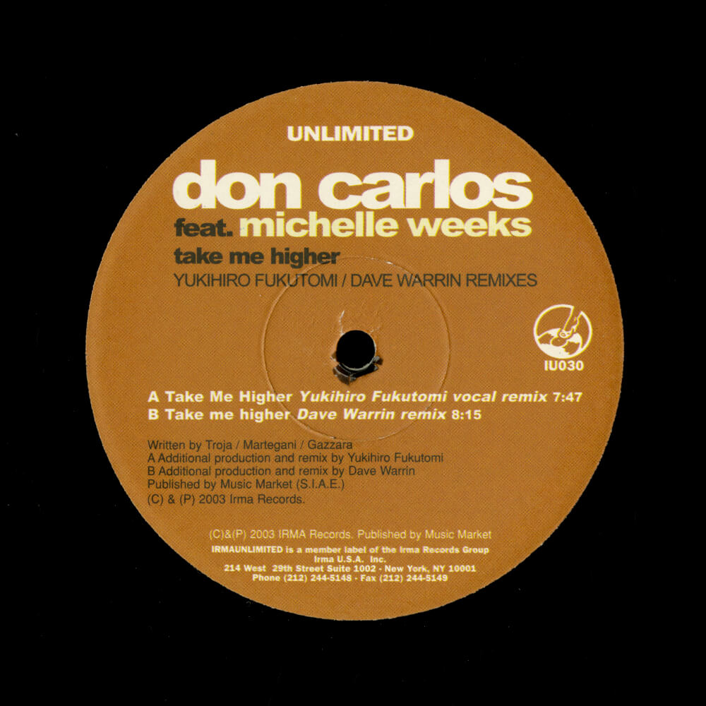 Don Carlos Featuring Michelle Weeks – Take Me Higher