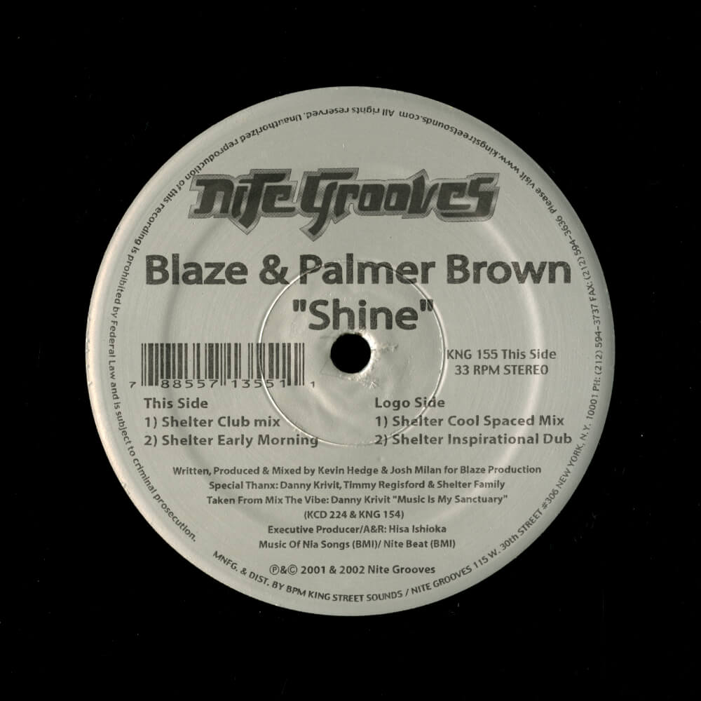 Blaze & Palmer Brown – Shine