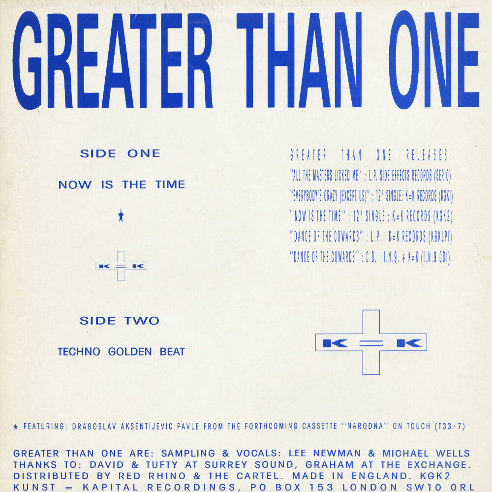 Greater Than One – Now Is The Time