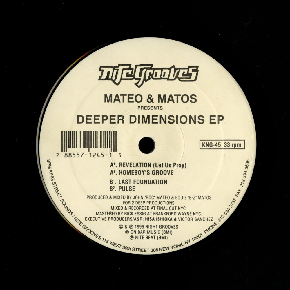 Mateo & Matos – Deeper Dimensions EP