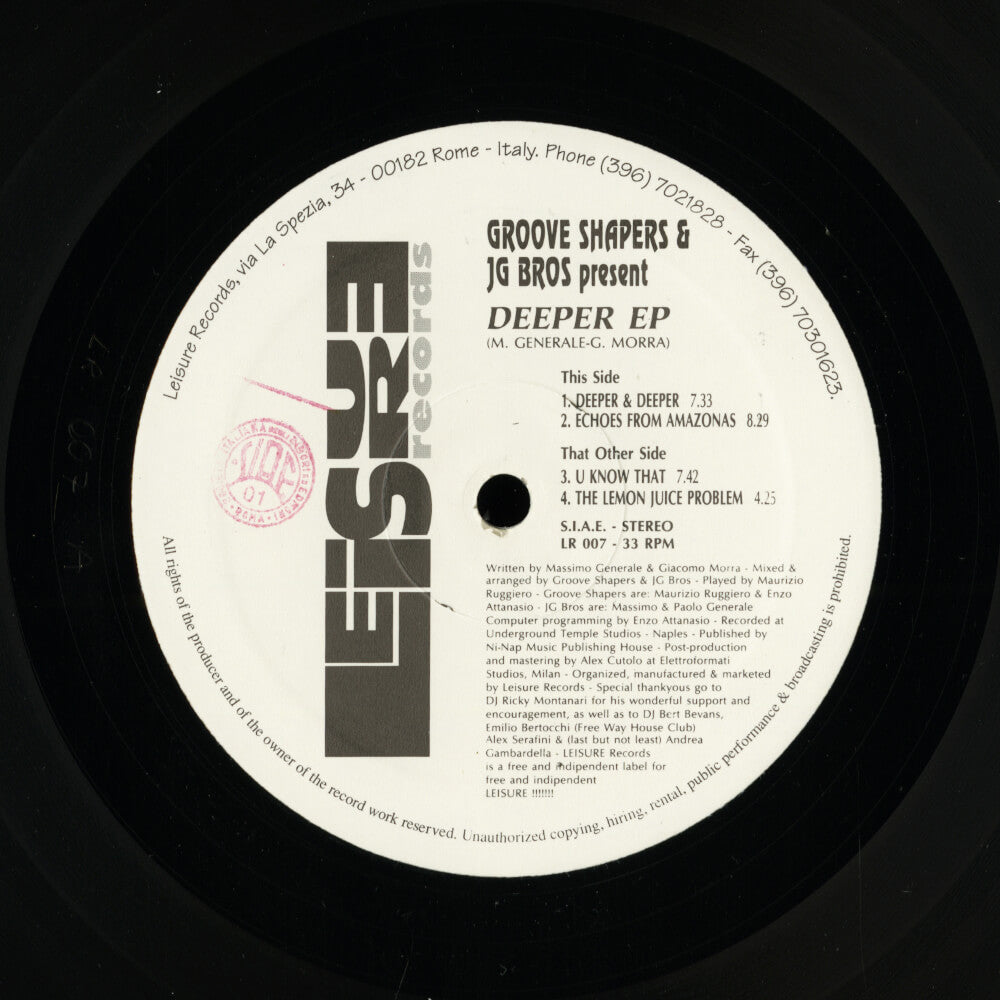 Groove Shapers & JG Bros. – Deeper EP