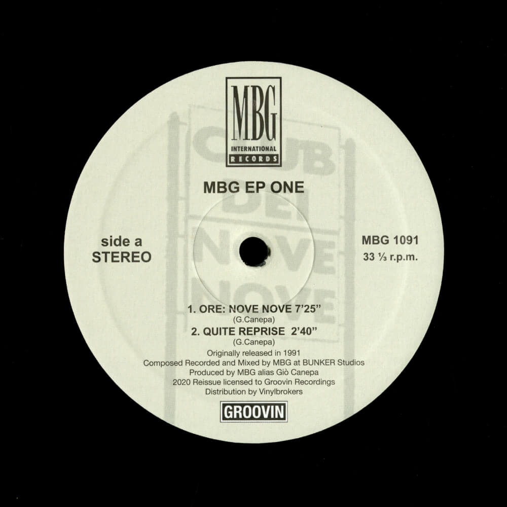 MBG – EP One (2020 Reissue)