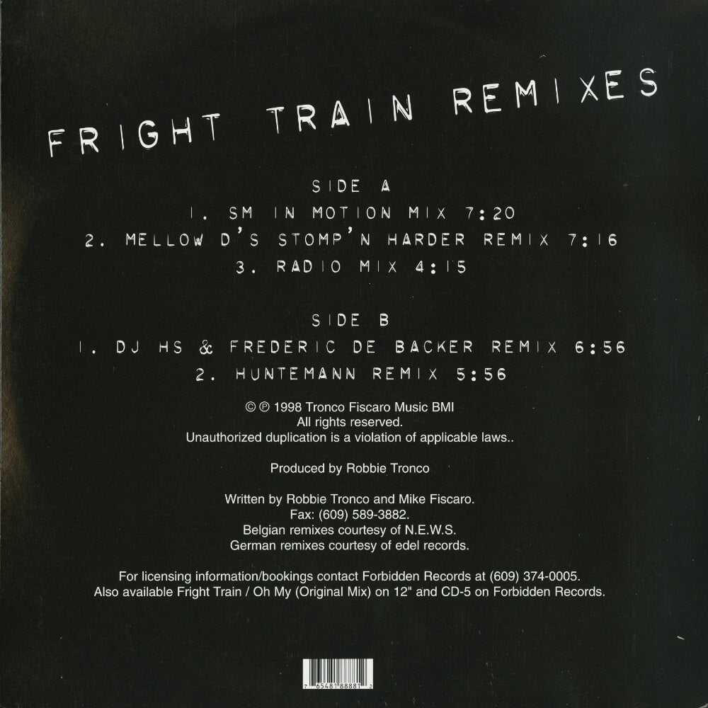 Robbie Tronco – Fright Train (Remixes)