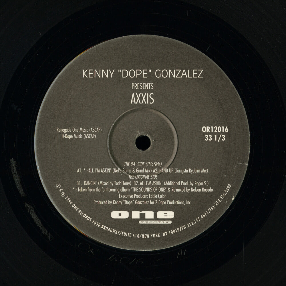 Kenny "Dope" Gonzalez Presents Axxis – All I'm Askin'