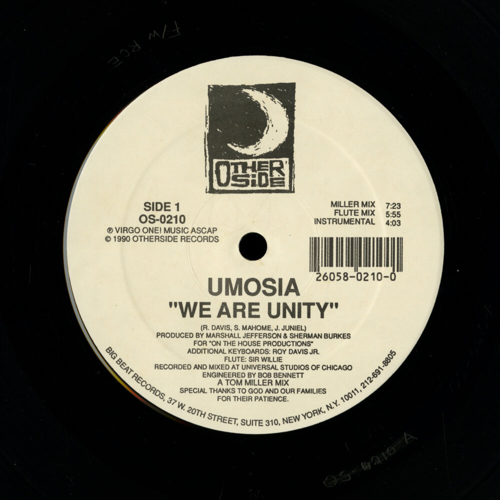 Marshall Jefferson Presents Umosia – We Are Unity