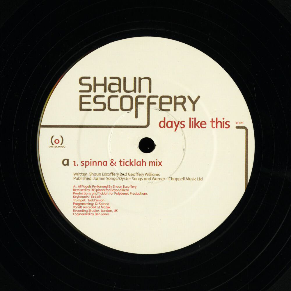Shaun Escoffery – Days Like This