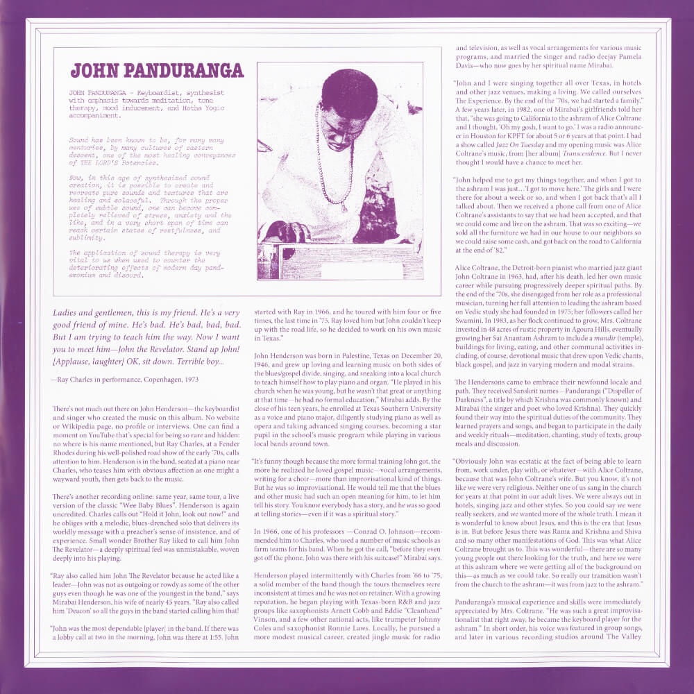 Panduranga John Henderson – Ocean Of Love