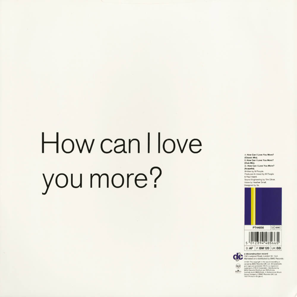 M People – How Can I Love You More?