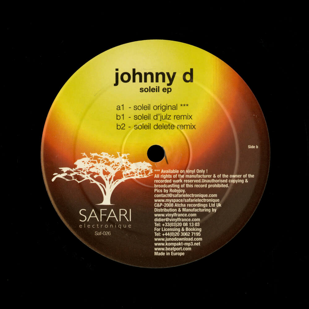 Johnny D – Soleil EP