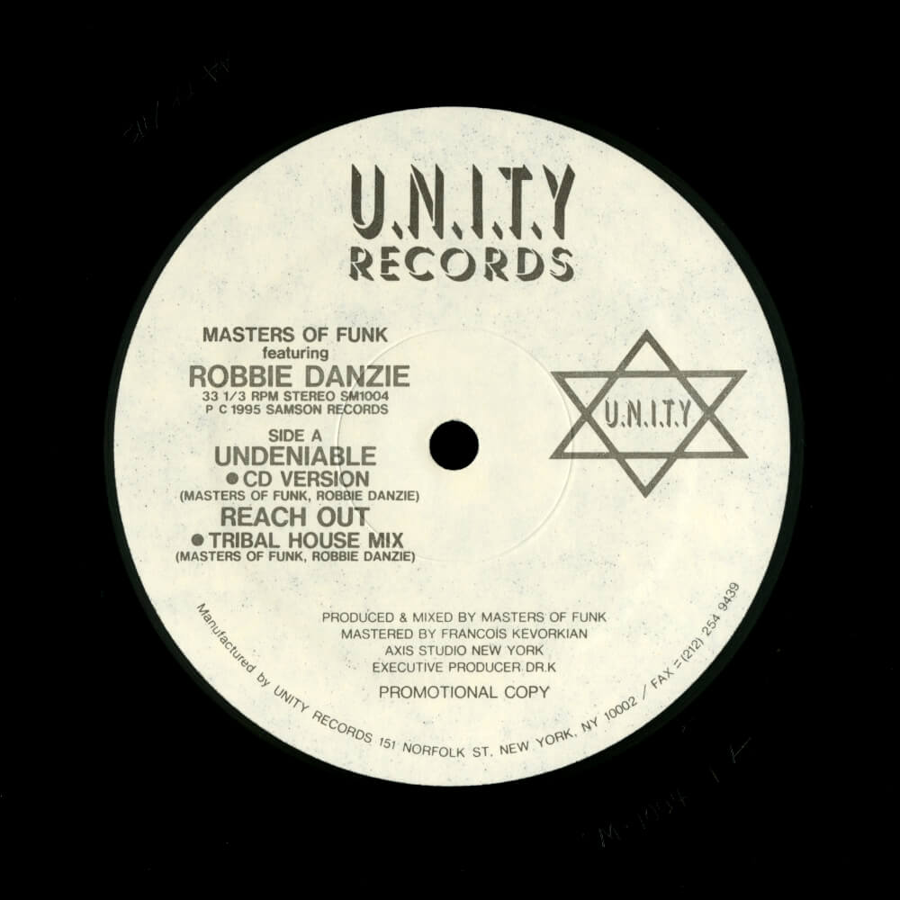 Masters Of Funk Featuring Robbie Danzie – Undeniable / Reach Out