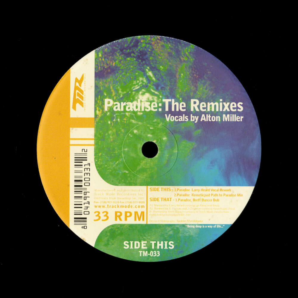 Alton Miller – Paradise (The Remixes)