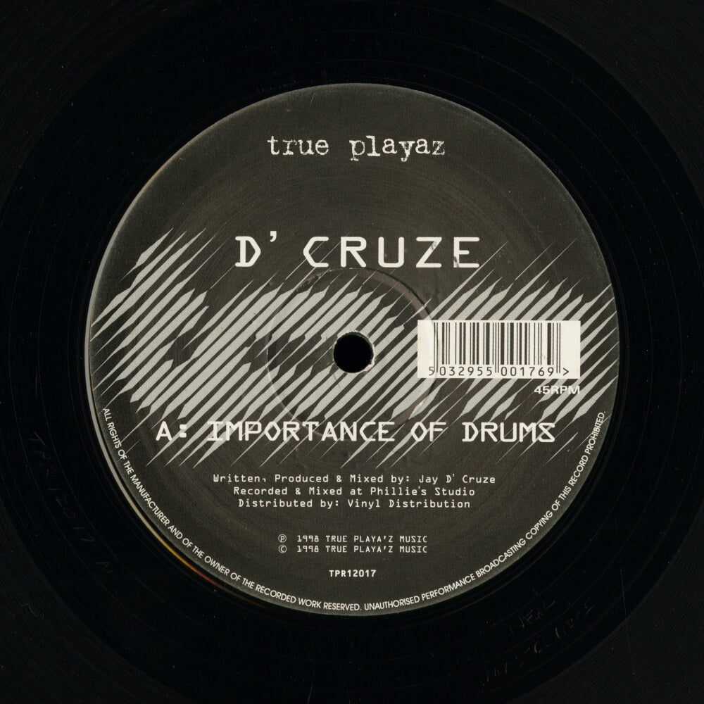 D' Cruze – Importance Of Drums / Holocaust