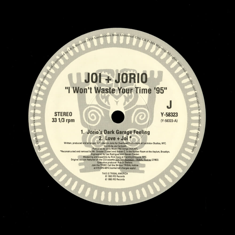 Joi + Jorio – I Won't Waste Your Time '95