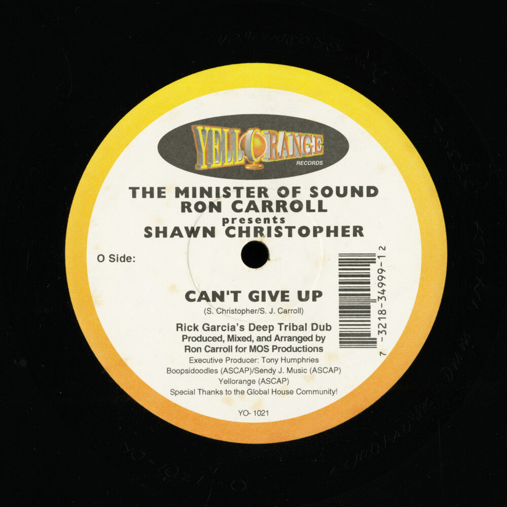 The Minister Of Sound Ron Carrol Presents Shawn Christopher – Can't Give Up